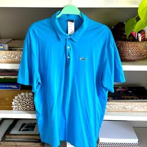 Men’s Patagonia sky blue golf/fishing polo shirt. Size XL. Like new! 🎣